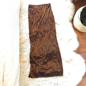 ASOS Burnout Velvet Maxi Skirt